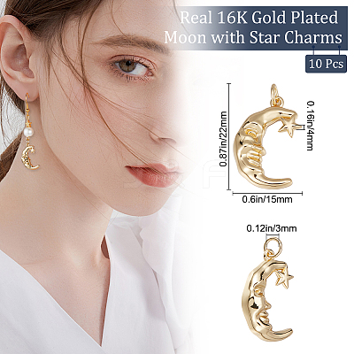 Brass Pendants KK-BBC0005-06-1