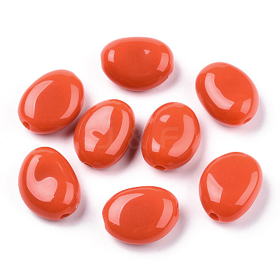 Opaque Acrylic Beads OACR-T011-59H-1
