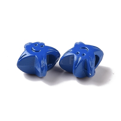 Spray Painted Alloy Beads PALLOY-K001-11-1