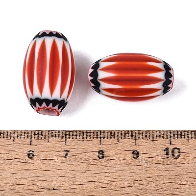 Handmade Millefiori Glass Barrel Beads LA-N002-15A-1