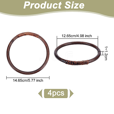 Woven Rattan Bag Handles FIND-WH0152-150-1