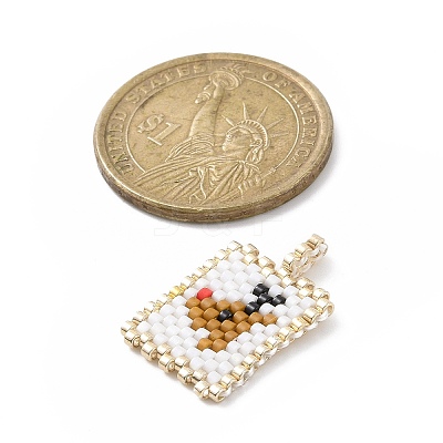Christmas Theme Handmade MIYUKI Japanese Seed Loom Pattern Seed Beads PALLOY-MZ00060-02-1