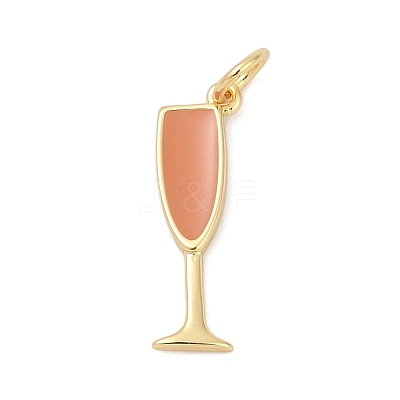 Brass Enamel Pendants KK-U062-02A-03-1