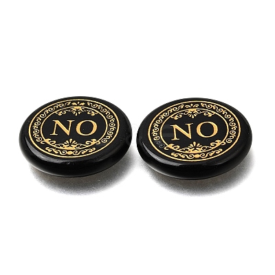 Engraved Natural Obsidian Decision Stones GG-CBA6D08-C01-1