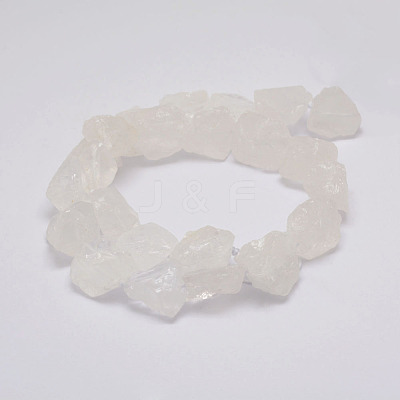 Raw Rough Natural Quartz Crystal Beads Strands G-F403-11-1