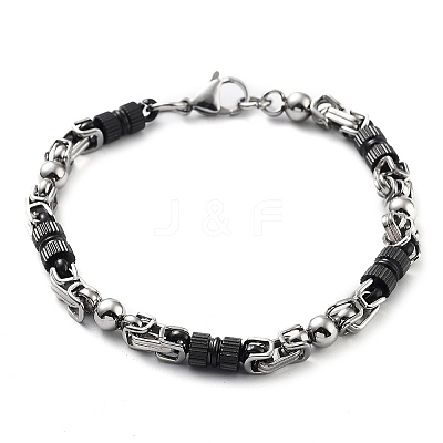 201 Stainless Steel Link Chain Bracelets BJEW-Z023-02B-1