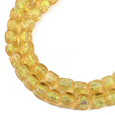 Handmade Foil Lampwork Beads Strands FOIL-K003-05F-1