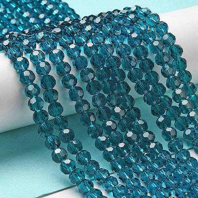 Transparent Glass Beads EGLA-A035-T6mm-D12-1