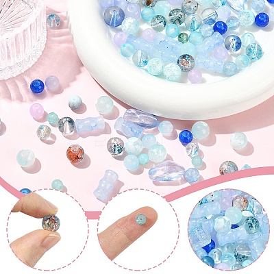 205G Transparent Glass Beads DGLA-YW0001-57A-1