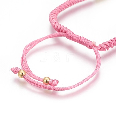 Nylon Cord Braided Bead Bracelets Making BJEW-F360-F01-1