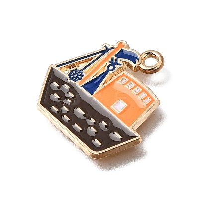Alloy with Enamel Pendants AL-CBA9E11-03KCG-07-1