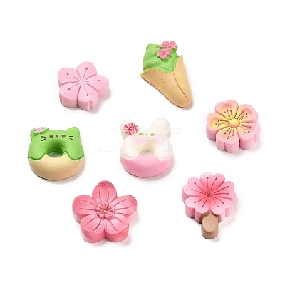 Opaque Resin Imitation Food Cabochons X1-RESI-F045-03M-1