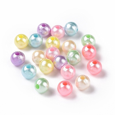 Imitation Pearl Acrylic Beads OACR-E013-29B-1