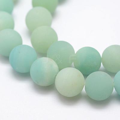 Natural Amazonite Beads Strands G-K209-03A-10mm-1