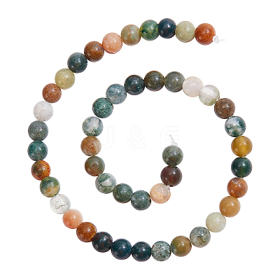 Natural Indian Agate Beads Strands G-NB0004-54-1