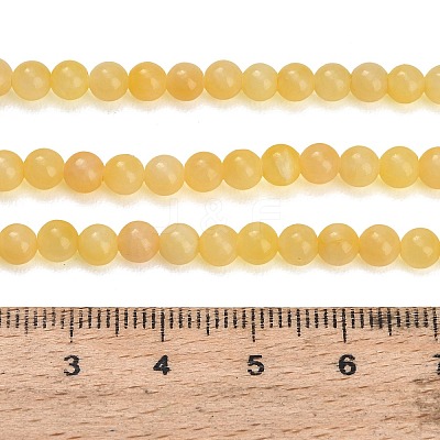 Natural Yellow Calcite Beads Strands GG-CBAA3AB-02-4mm-1