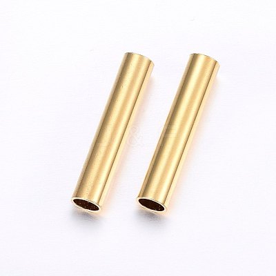 304 Stainless Steel Tube Beads STAS-O098-07G-05-1