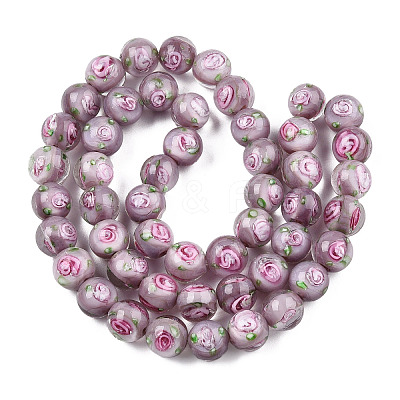 Handmade Lampwork Beads Strands LAMP-N021-45E-1