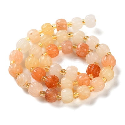Natural Golden Silk Jade Beads Strands G-B135-B01-01-1