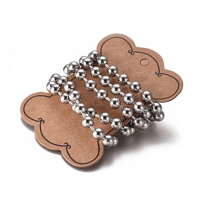 Tarnish Resistant 3.28 Feet 304 Stainless Steel Ball Chains X-CHS-E021-13L-P-1