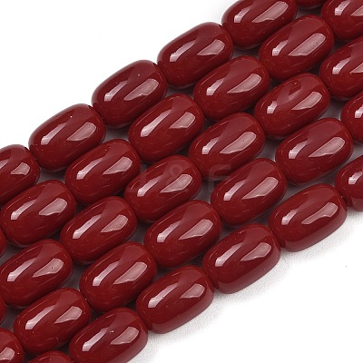Opaque Glass Beads Strands GLAA-Z015-02G-1