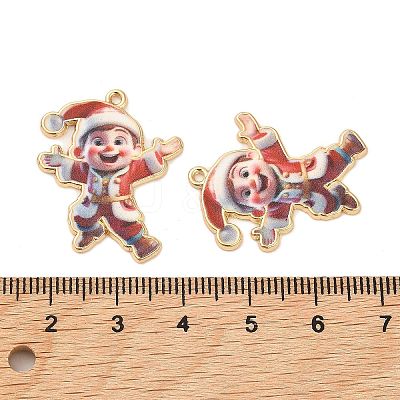 Christmas Alloy Enamel Pendants ENAM-K069-44F-G-1