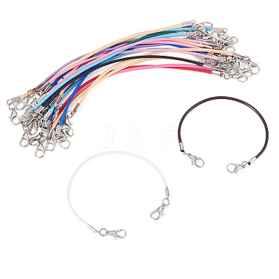 30Pcs Korean Waxed Polyester Cord Bracelet Making YC-TADJ0001-02A-1