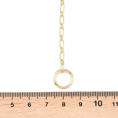 Brass Oval Link Chain Y Lariat Necklaces NJEW-H087-06I-G-1