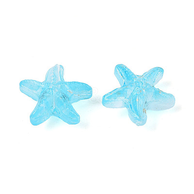Frosted Glass Beads FGLA-T005-01C-1