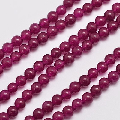 Natural & Dyed Malaysia Jade Bead Strands G-A146-4mm-A15-1