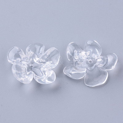 Transparent Acrylic Beads X-TACR-N006-01A-1