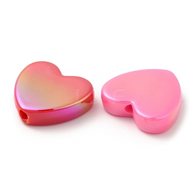 UV Plating Opaque Acrylic Beads SACR-L005-07-1