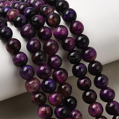 Grade AB Natural Tiger Eye Beads Strands G-B133-A02-6MM-04-1