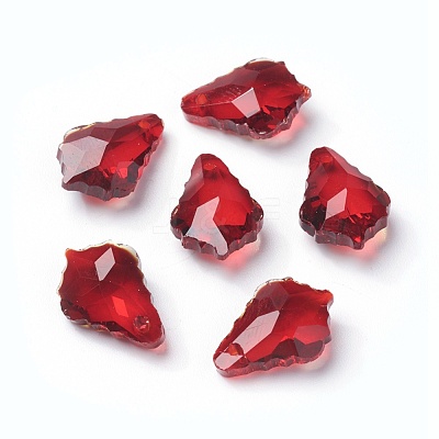 Faceted Glass Pendants GLAA-F068-C14-01-1