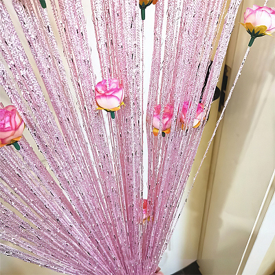 1 Bag Polyester Silk Door String Curtain AJEW-SP0003-57A-1