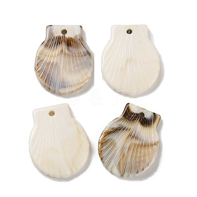 Ocean Theme Opaque Acrylic Pendants OACR-U004-03A-1