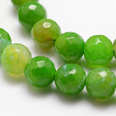 Natural Agate Bead Strands G-K166-07F-8mm-1