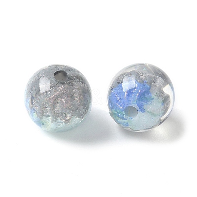 Two Tone Transparent Acrylic Beads OACR-D304-02C-1