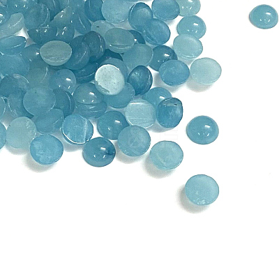 Natural White Jade Cabochons X-G-G506-10mm-1