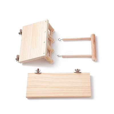 (Defective Closeout Sale: Screw Rusty) Bird Parrot Hamster Toys AJEW-XCP0001-86-1