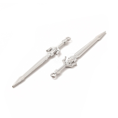 Rack Plating Alloy Big Pendants PALLOY-E025-28P-1