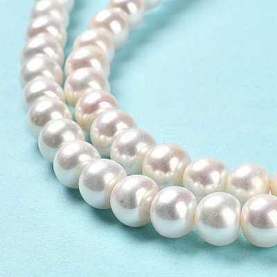 Natural Cultured Freshwater Pearl Beads Strands PEAR-J007-09-1