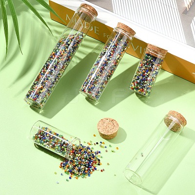15Pcs 3 Styles Glass Cork Bottles Ornament DIY-YW0016-09-1
