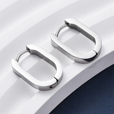Tarnish Resistant 304 Stainless Steel Huggie Hoop Earrings STAS-H156-11A-P-1
