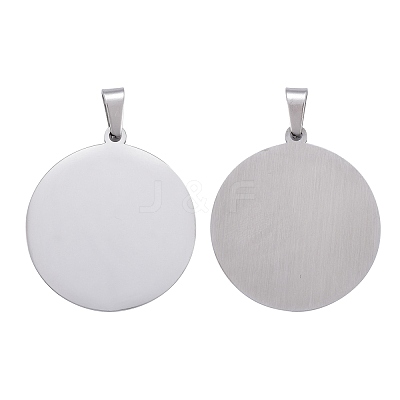 Tarnish Resistant 304 Stainless Steel Pendants STAS-P063-09P-1