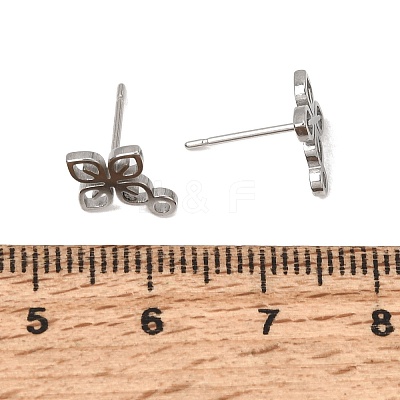 304 Stainless Steel Stud Earring Findings SA-CBAAD0D-06P-1