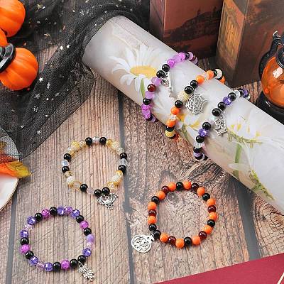 Halloween Bracelet Making Kit DIY-SC0021-87-1