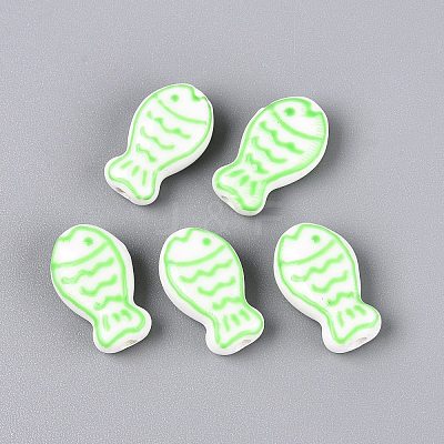 Handmade Porcelain Ceramic Beads PORC-Q005-05C-1