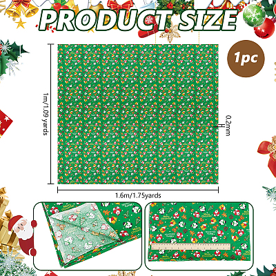 Christmas Theme Cotton Fabrics DIY-WH0622-374A-1