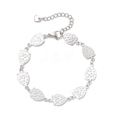 304 Stainless Steel Link Chains Bracelets BJEW-JB13023-02-1